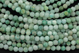 Natural Amazonite Beads Full Strands-15.5 inches-5mm- Nice Size Hole- Diamond Cutting, High Facets-Nice and Sparkly-Faceted Round