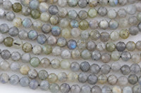 Natural Diamond Cut Labradorite Beads, High Quality in Diamond Cut Faceted Round-5mm- Wholesale Bulk or Single Strand! AAA Quality