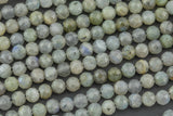 Natural Diamond Cut Labradorite Beads, High Quality in Diamond Cut Faceted Round-5mm- Wholesale Bulk or Single Strand! AAA Quality