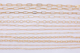 Light ROSE GOLD Chain Paperclip Chain Rose Gold Paper Clip Chain Selection - 1 yard / 3 feet