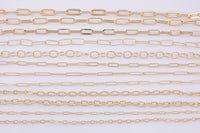 Light ROSE GOLD Chain Paperclip Chain Rose Gold Paper Clip Chain Selection - 1 yard / 3 feet