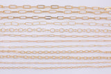 Light ROSE GOLD Chain Paperclip Chain Rose Gold Paper Clip Chain Selection - 1 yard / 3 feet