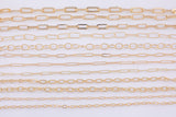 Light ROSE GOLD Chain Paperclip Chain Rose Gold Paper Clip Chain Selection - 1 yard / 3 feet