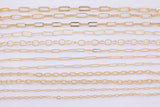 Light ROSE GOLD Chain Paperclip Chain Rose Gold Paper Clip Chain Selection - 1 yard / 3 feet
