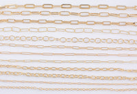 Light ROSE GOLD Chain Paperclip Chain Rose Gold Paper Clip Chain Selection - 1 yard / 3 feet