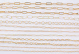 Light ROSE GOLD Chain Paperclip Chain Rose Gold Paper Clip Chain Selection - 1 yard / 3 feet