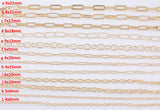 Light ROSE GOLD Chain Paperclip Chain Rose Gold Paper Clip Chain Selection - 1 yard / 3 feet