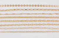 Light ROSE GOLD CHAIN Paperclip Chain Rose Gold Paper Clip Chain Selection - 1 yard / 3 feet