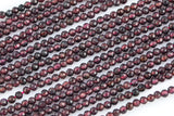 Natural Garnet Beads Full Strands-15.5 inches-2mm- Nice Size Hole- Diamond Cutting, High Facets-Nice and Sparkly-Faceted Round