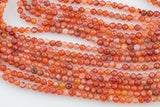 Natural Boswana Agate Beads Full Strands-15.5 inches 2.5-3mm- Nice Size Hole- Diamond Cutting High Facets- Nice and Sparkly- Faceted Round