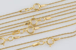 14 kt Gold Filled Beaded Necklace- 14/20 Gold Filled- Stamped- USA Made - Assorted Length- Read to Wear-.67mm