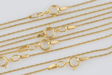 14 kt Gold Filled Beaded Necklace- 14/20 Gold Filled- Stamped- USA Made - Assorted Length- Read to Wear-.67mm