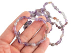 Super 7 Crystal Element Natural Phantom Amethyst Cacoxenite Stretchy String Oval Bracelet Natural - Gemstone Nugget Bracelets Bracelet