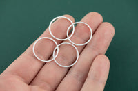 Silver Plated Brass Earrings-Earring copper accessories-Earring pendant-charms-Earring connector-Ring-cxft158-20mm