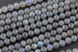 Blue Flashes~ AAA Natural Blue Labradorite 2mm 4mm 6mm 7mm 8mm 10mm Round Beads 15.5" Strand