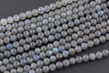 Blue Flashes~ AAA Natural Blue Labradorite 2mm 4mm 6mm 7mm 8mm 10mm Round Beads 15.5" Strand