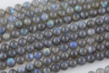 Blue Flashes~ AAA Natural Blue Labradorite 2mm 4mm 6mm 7mm 8mm 10mm Round Beads 15.5" Strand