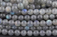 Blue Flashes~ AAA Natural Blue Labradorite 2mm 4mm 6mm 7mm 8mm 10mm Round Beads 15.5" Strand