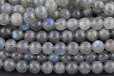 Blue Flashes~ AAA Natural Blue Labradorite 2mm 4mm 6mm 7mm 8mm 10mm Round Beads 15.5" Strand