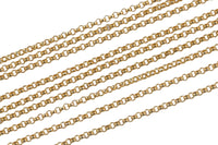 Gold Filled Rolo 1.4mm, Wholesale, USA Made, Chain by foot Permanent Jewelry Chain