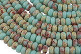 Sea Sediment Jasper- High Quality in Roundel, 6mm, 8mm- Full 15.5 Inch Strand-Full Strand 15.5 inch Strand Smooth Gemstone Beads