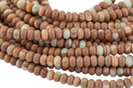 Natural Red Artistic Jasper - High Quality in Roundel, 6mm, 8mm- Full 15.5 Inch Strand-Full Strand 15.5 inch Strand Smooth Gemstone Beads