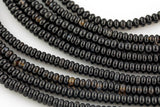 Onyx- High Quality in Roundel, 6mm, 8mm- Full 15.5 Inch Strand-15.5 inch Strand Smooth Gemstone Beads