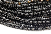 Onyx- High Quality in Roundel, 6mm, 8mm- Full 15.5 Inch Strand-15.5 inch Strand Smooth Gemstone Beads