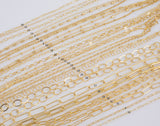 14kt Gold Filled Necklace USA Made - Hand Made and Made to Order- Permanent Jewelry Necklace - Custom and Standard Length- Made in USA