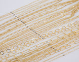 Gold Filled Chain by the Foot - USA Made Wholesale Chain - 14K Permanent Jewelry Chain Chains Perfect For Permanent Jewelry -Made in USA