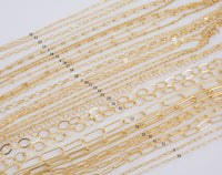Gold Filled Chain by the Foot - USA Made- Wholesale Chain, Perfect For Permanent Jewelry -Made in USA