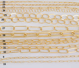 14kt Gold Filled Necklace USA Made - Hand Made and Made to Order- Permanent Jewelry Necklace - Custom and Standard Length- Made in USA