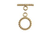 GOLD FILLED Toggle Clasp USA product- 1 Set per order- 9mm- Small Size