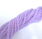 6mm 8mm Crystal Rondelle Lilac -2 or 5 or 10 STRANDS- Lilac
