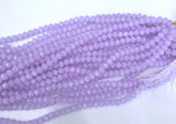 6mm 8mm Crystal Rondelle Lilac -2 or 5 or 10 STRANDS- Lilac