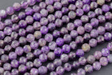 Natural Amethyst Beads Full Strands-15.5 inches-4mm Nice Size Hole-Diamond Cutting, High Facets-Nice and Sparkly-Faceted Round