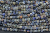 Natural Opalized Sodalite Faceted Cube Beads Size 4mm 15.5" Strand