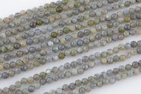 Natural Diamond Cut Labradorite Beads, High Quality in Diamond Cut Faceted Round-5mm- Wholesale Bulk or Single Strand! AAA Quality