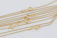 14 kt Gold Filled Beaded Necklace- 14/20 Gold Filled- Stamped- USA Made - Assorted Length- Read to Wear-.67mm