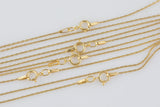 14 kt Gold Filled Beaded Necklace- 14/20 Gold Filled- Stamped- USA Made - Assorted Length- Read to Wear-.67mm