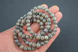 Natural Yooperlite Bracelet Round Size 6mm and 8mm Handmade In USA Natural Gemstone Crystal Bracelets Handmade Jewelry approx. 7"