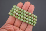 Natural Jade Bracelet 8mm Stretchy String Bracelet Handmade Jewelry Bracelet Crystal Bracelet