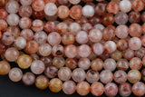 Natural Red Hematoid Lepidocrocite Quartz 6mm 8mm 10mm Round Beads Rare Red Quartz Crystal Powerful Energy Stone From Madagascar Strand