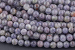 Natural Sunstone Iolite 6mm 8mm Round Beads 15.5" Strand