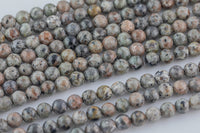 Natural Yooperlite Smooth Round Beads Size 6mm 8mm 10mm 15.5'' Strand