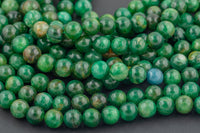 Natural Rare Green Jade Smooth Beads 4mm 6mm 8mm 10mm Round Beads 15.5" Strand Gemstone Beads