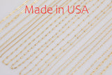14K Gold Filled Necklace Necklaces - Made in USA - High Quality Gold Filled Jewelry - WATERPROOF - Manufactured and made in USA Satellite