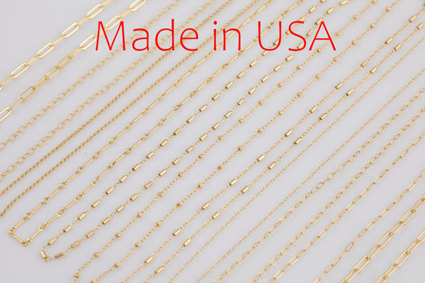 14K Gold Filled Necklace Necklaces - Made in USA - High Quality Gold Filled Jewelry - WATERPROOF - Manufactured and made in USA Satellite