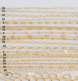Gold Filled Chain by the Foot - USA Made Wholesale Chain - 14K Permanent Jewelry Chain Chains Perfect For Permanent Jewelry -Made in USA