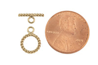 GOLD FILLED Toggle Clasp USA product- 1 Set per order- 9mm- Small Size